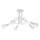 Candeeiro integrado LOOP 5xE27/15W/230V branco
