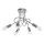 Candeeiro integrado LOOP 5xE27/15W/230V cromado brilhante