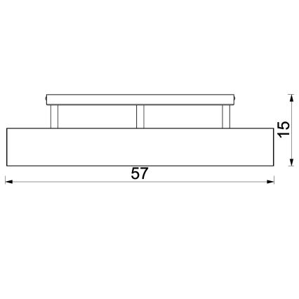 Candeeiro integrado MAISON 3xGU10/8W/230V castanho/carvalho