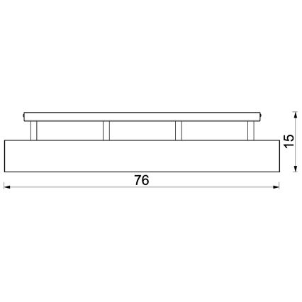 Candeeiro integrado MAISON 4xGU10/8W/230V castanho/carvalho