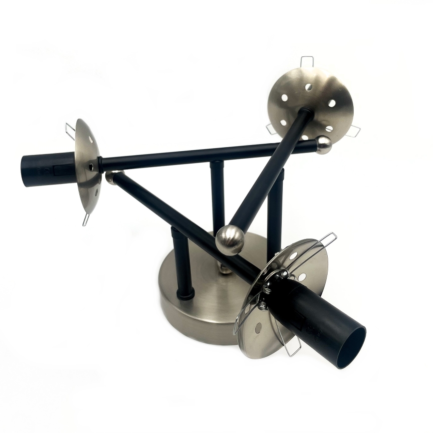 Candeeiro integrado MALENA 3xE14/5W/230V preto/cinzento