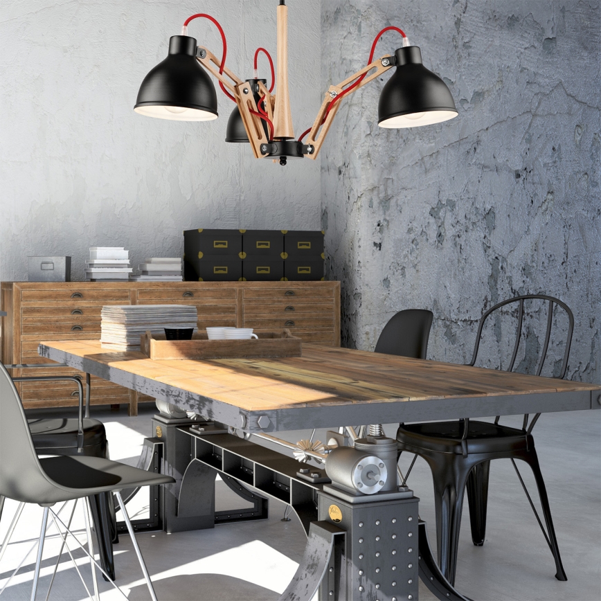 Candeeiro integrado MARCELLO 3xE27/60W/230V