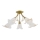 Candeeiro integrado MARCELLO 5xE14/10W/230V dourado