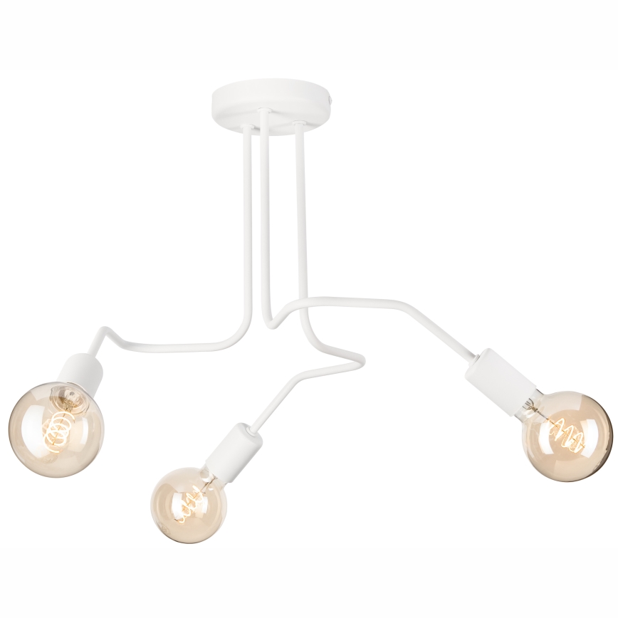 Candeeiro integrado MATYLDA 3xE27/60W/230V branco