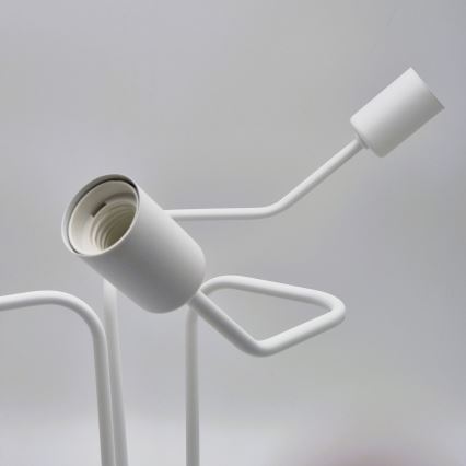 Candeeiro integrado MATYLDA 3xE27/60W/230V branco