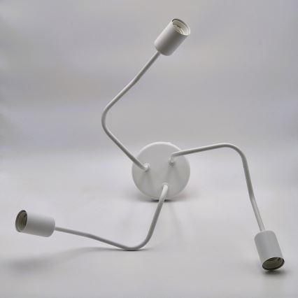 Candeeiro integrado MATYLDA 3xE27/60W/230V branco