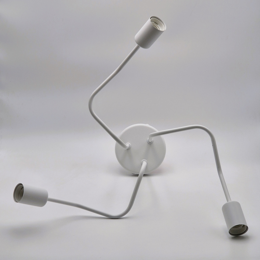 Candeeiro integrado MATYLDA 3xE27/60W/230V branco
