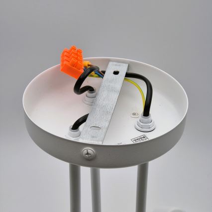 Candeeiro integrado MATYLDA 3xE27/60W/230V branco