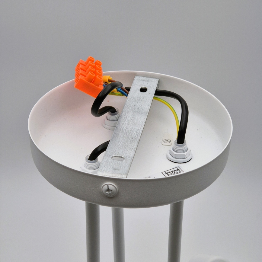 Candeeiro integrado MATYLDA 3xE27/60W/230V branco