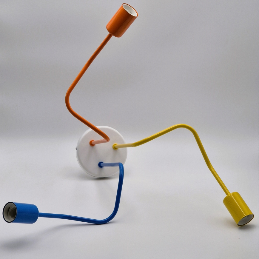 Candeeiro integrado MATYLDA 3xE27/60W/230V colorido