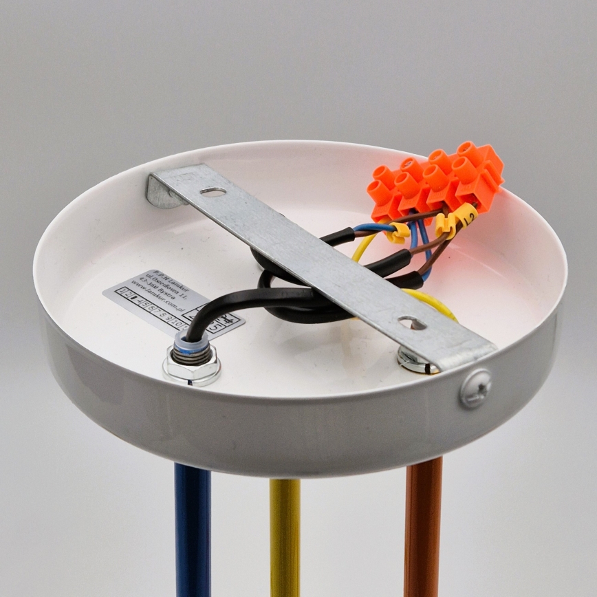 Candeeiro integrado MATYLDA 3xE27/60W/230V colorido