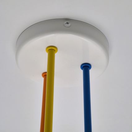 Candeeiro integrado MATYLDA 3xE27/60W/230V colorido