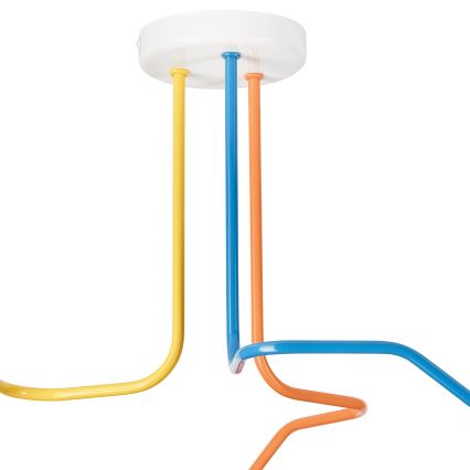 Candeeiro integrado MATYLDA 3xE27/60W/230V colorido