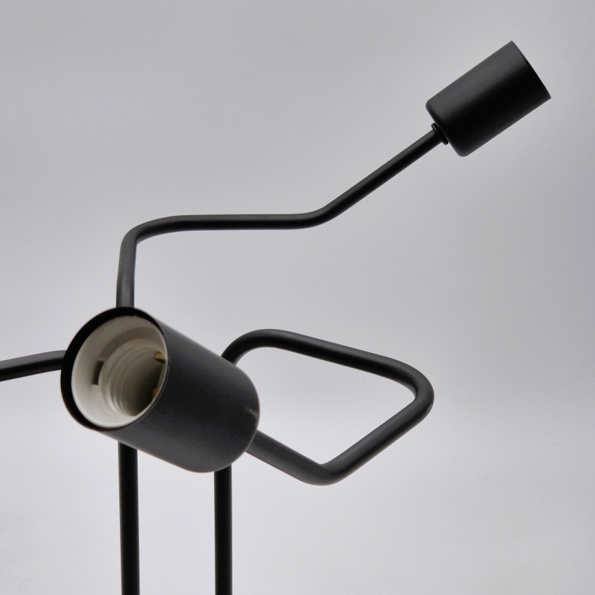 Candeeiro integrado MATYLDA 3xE27/60W/230V preto