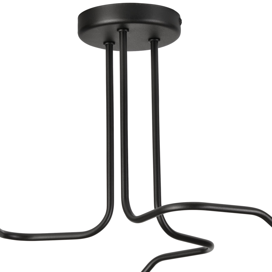 Candeeiro integrado MATYLDA 3xE27/60W/230V preto