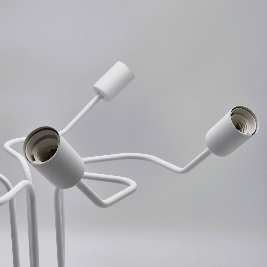 Candeeiro integrado MATYLDA 5xE27/60W/230V branco