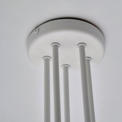 Candeeiro integrado MATYLDA 5xE27/60W/230V branco