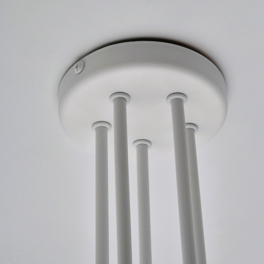 Candeeiro integrado MATYLDA 5xE27/60W/230V branco