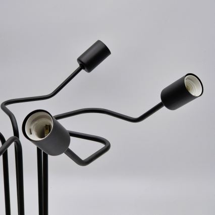 Candeeiro integrado MATYLDA 5xE27/60W/230V preto