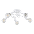 Candeeiro integrado MAXIS 5xE27/15W/230V branco