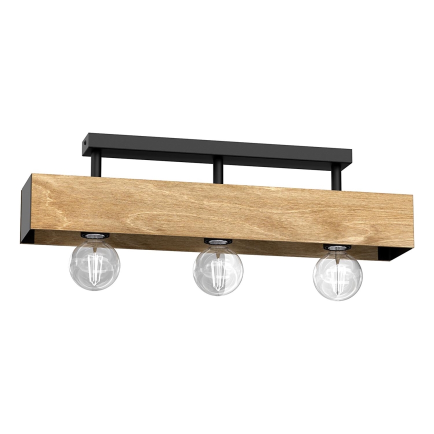 Candeeiro integrado MILUZA 3xE27/15W/230V