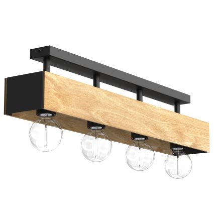 Candeeiro integrado MILUZA 4xE27/15W/230V