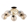 Candeeiro integrado MODENA 5xE14/10W/230V dourado