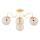 Candeeiro integrado OXA 4xE14/10W/230V dourado