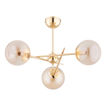 Candeeiro integrado PRIMERY 3xE14/10W/230V dourado