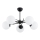 Candeeiro integrado PRIMERY 5xE14/10W/230V preto