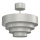 Candeeiro integrado RINGS 1xE27/15W/230V cromado brilhante