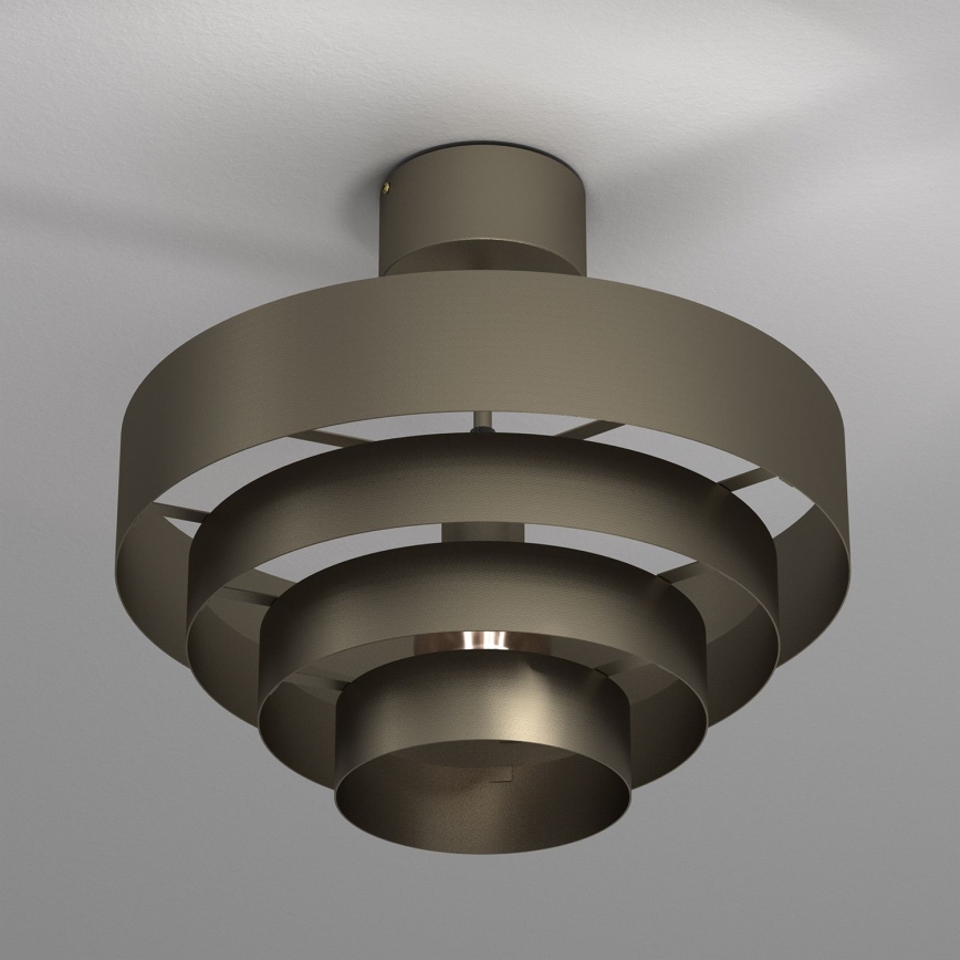 Candeeiro integrado RINGS 1xE27/15W/230V latão