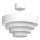Candeeiro integrado RINGS 2xE27/15W/230V branco