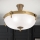 Candeeiro integrado ROCCA 4xE27/60W/230V diâmetro 43 cm bronze/branco