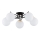 Candeeiro integrado SAVI 5xE14/10W/230V preto/dourado