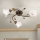 Candeeiro integrado SISI 3xE14/40W/230V diâmetro 60 cm bronze/pátina