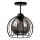 Candeeiro integrado SOLO BLACK 1xE27/60W/230V preto/fumado