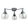 Candeeiro integrado STAR 3xE27/60W/230V preto/transparente