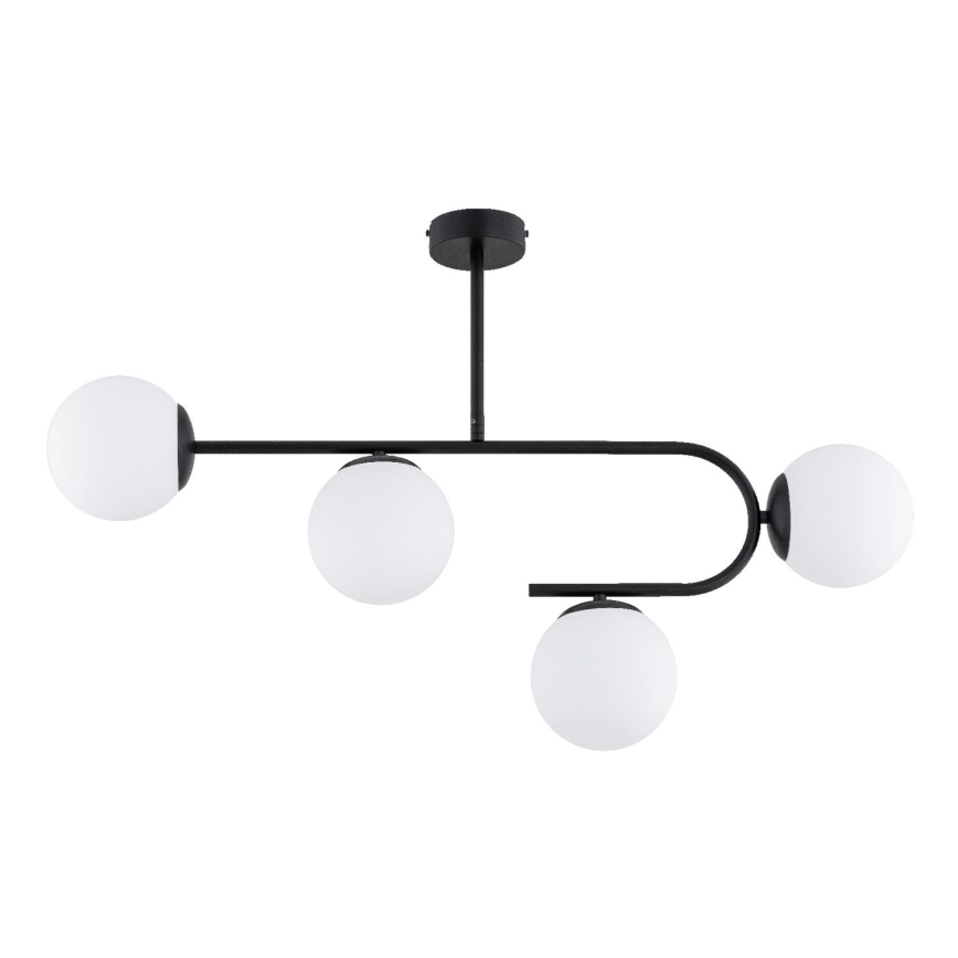 Candeeiro integrado STELLAR 4xE14/10W/230V preto