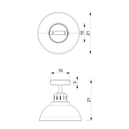 Candeeiro integrado SVEN 1xE27/15W/230V latão