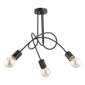 Candeeiro integrado TANGO 3xE27/15W/230V preto