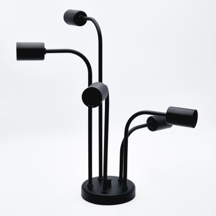 Candeeiro integrado TRINITY 5xE27/15W/230V preto