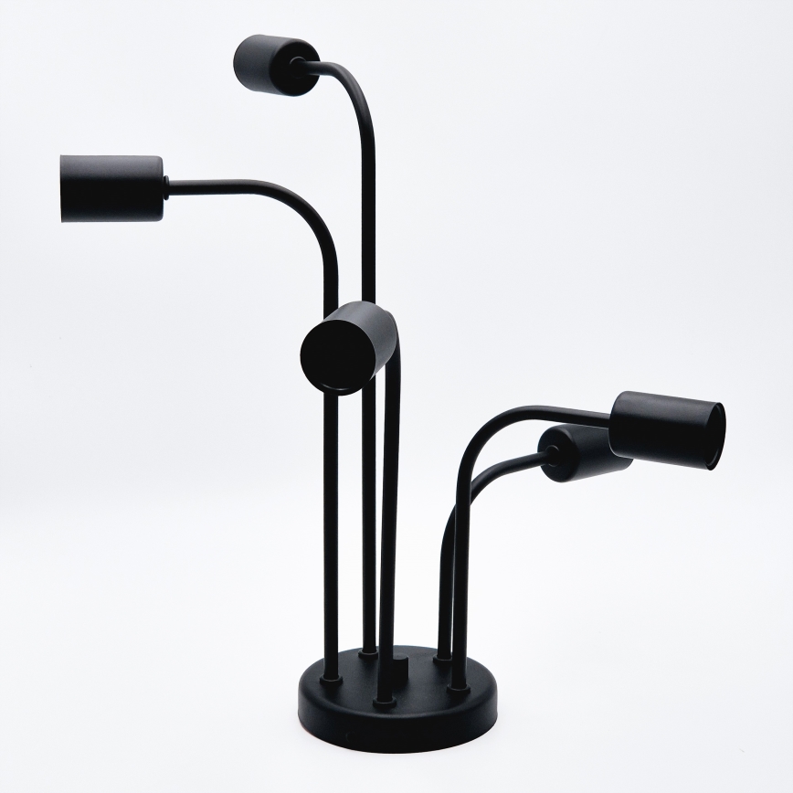 Candeeiro integrado TRINITY 5xE27/15W/230V preto