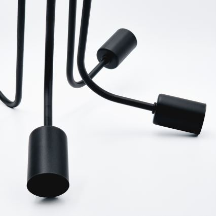 Candeeiro integrado TRINITY 5xE27/15W/230V preto