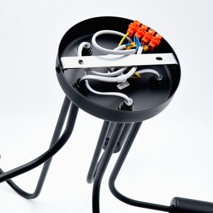 Candeeiro integrado TRINITY 5xE27/15W/230V preto