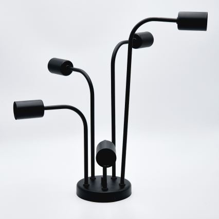 Candeeiro integrado TRINITY 5xE27/15W/230V preto