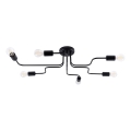Candeeiro integrado VECTOR 6xE27/15W/230V preto