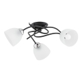 Candeeiro integrado VERWIL 3xE27/15W/230V preto