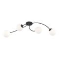 Candeeiro integrado VIBRA 4xE14/10W/230V preto/branco