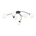 Candeeiro integrado VIBRA 6xE14/10W/230V preto/branco